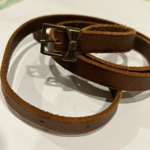 Leather belt
